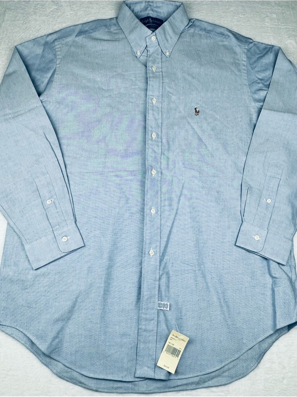 Polo Ralph Lauren NWT button down dress shirt. Men’s size 16.5 - 34. 100% cotton